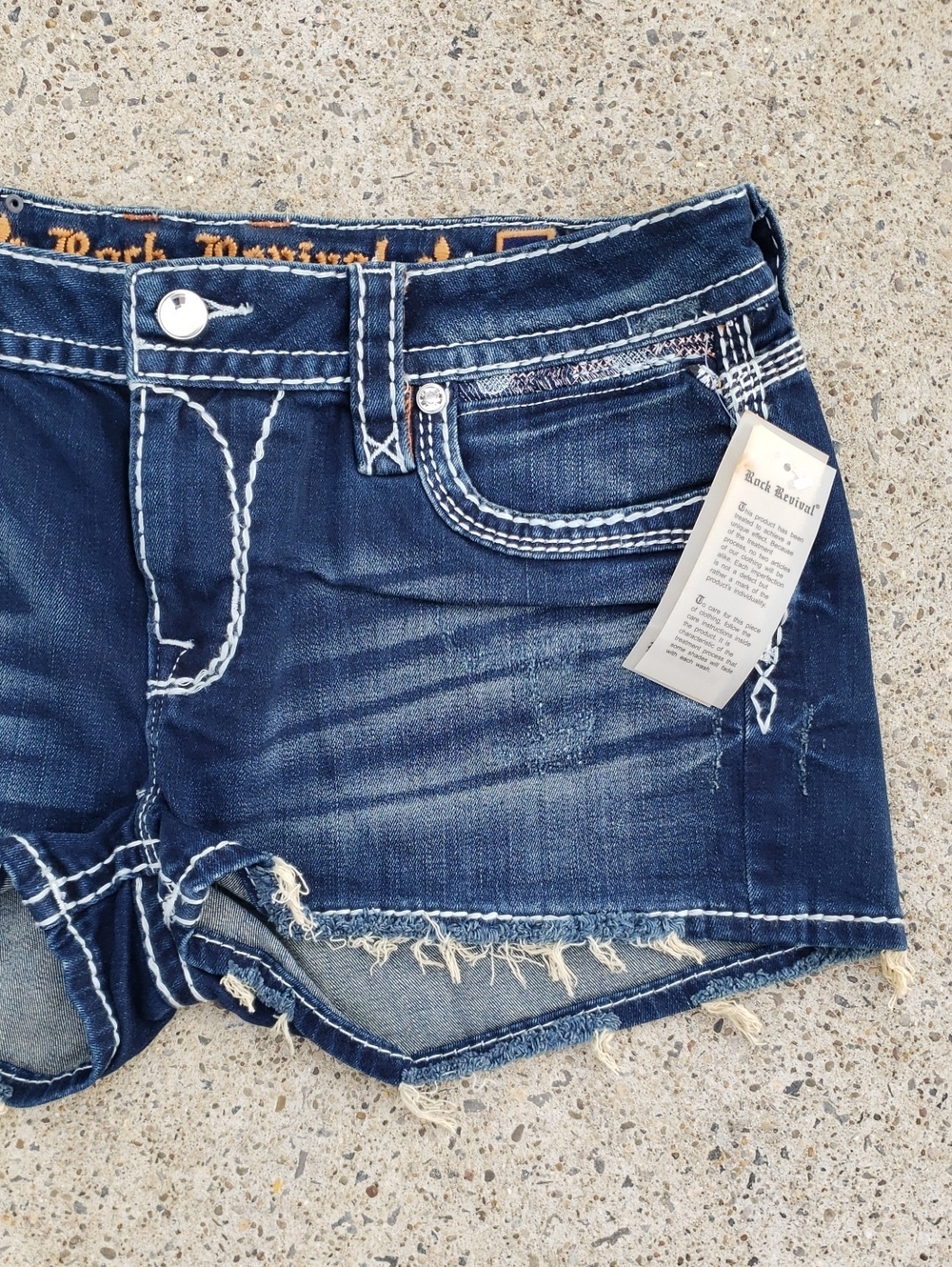 Rock Revival Jean Short Shorts Celinda Size 30 NWT - Picture 6 of 11